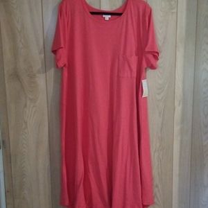 NWT Carly Coral T shirt Swing Dress Super Soft 3x